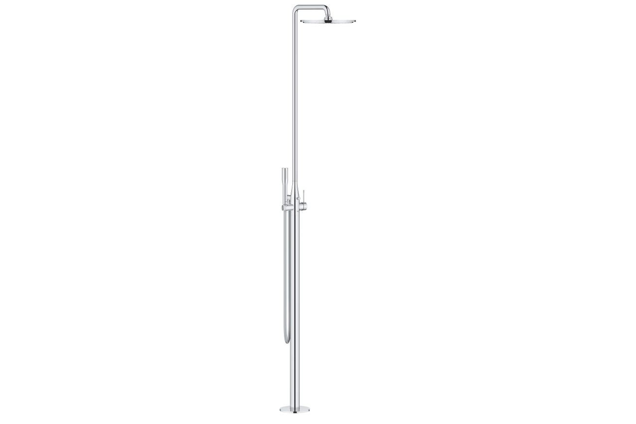 Душевая система GROHE Essence New с однорычажным смесителем, хром (23741001)