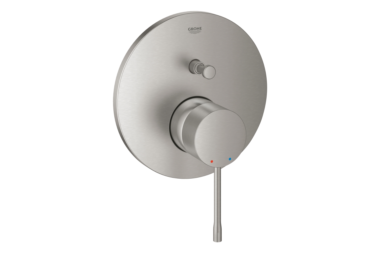 Внешняя часть смесителя для ванны GROHE Essence на 2 потребителя, суперсталь (24058DC1)