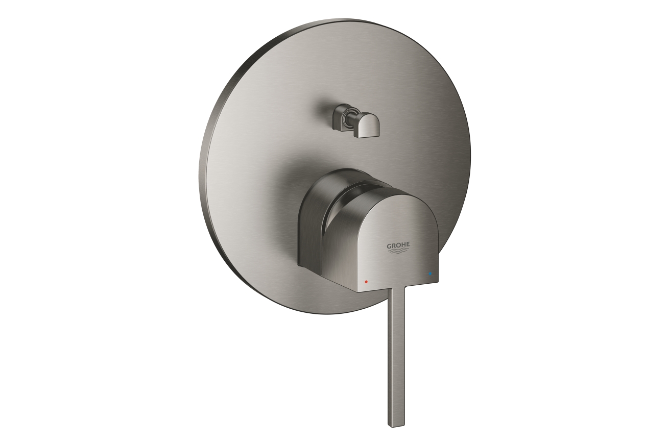 Внешняя часть смесителя для ванны GROHE Plus, темный графит матовый (24060AL3)