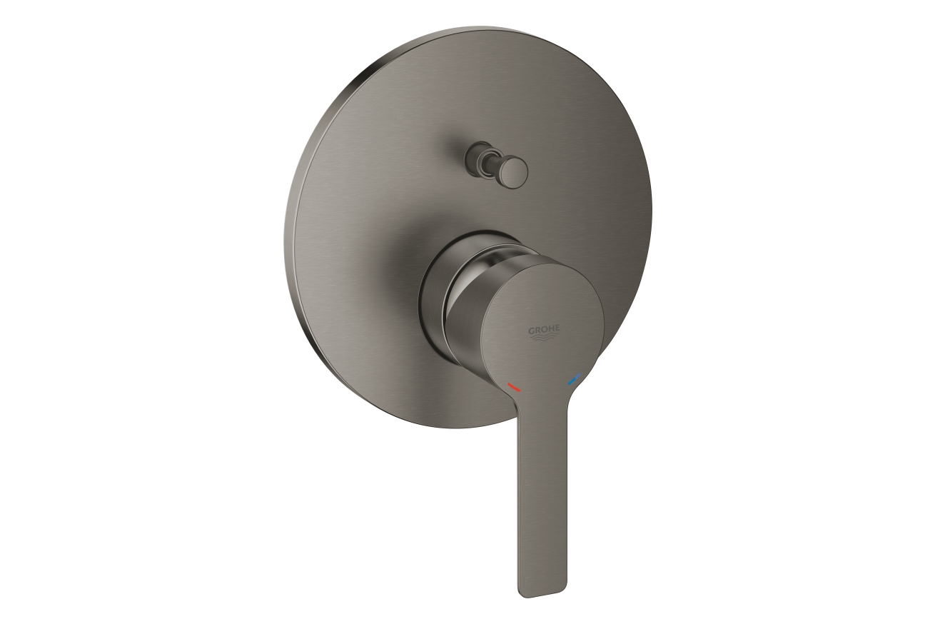 Внешняя часть смесителя для ванны GROHE Lineare, темный графит матовый (24064AL1)