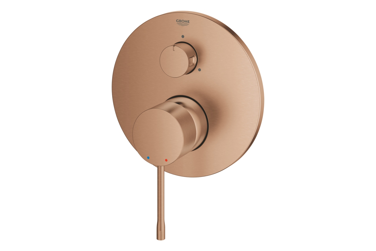 Внешняя часть смесителя для ванны GROHE Essence с переключателем на 3 положения, теплый закат матовый(24092DL1)
