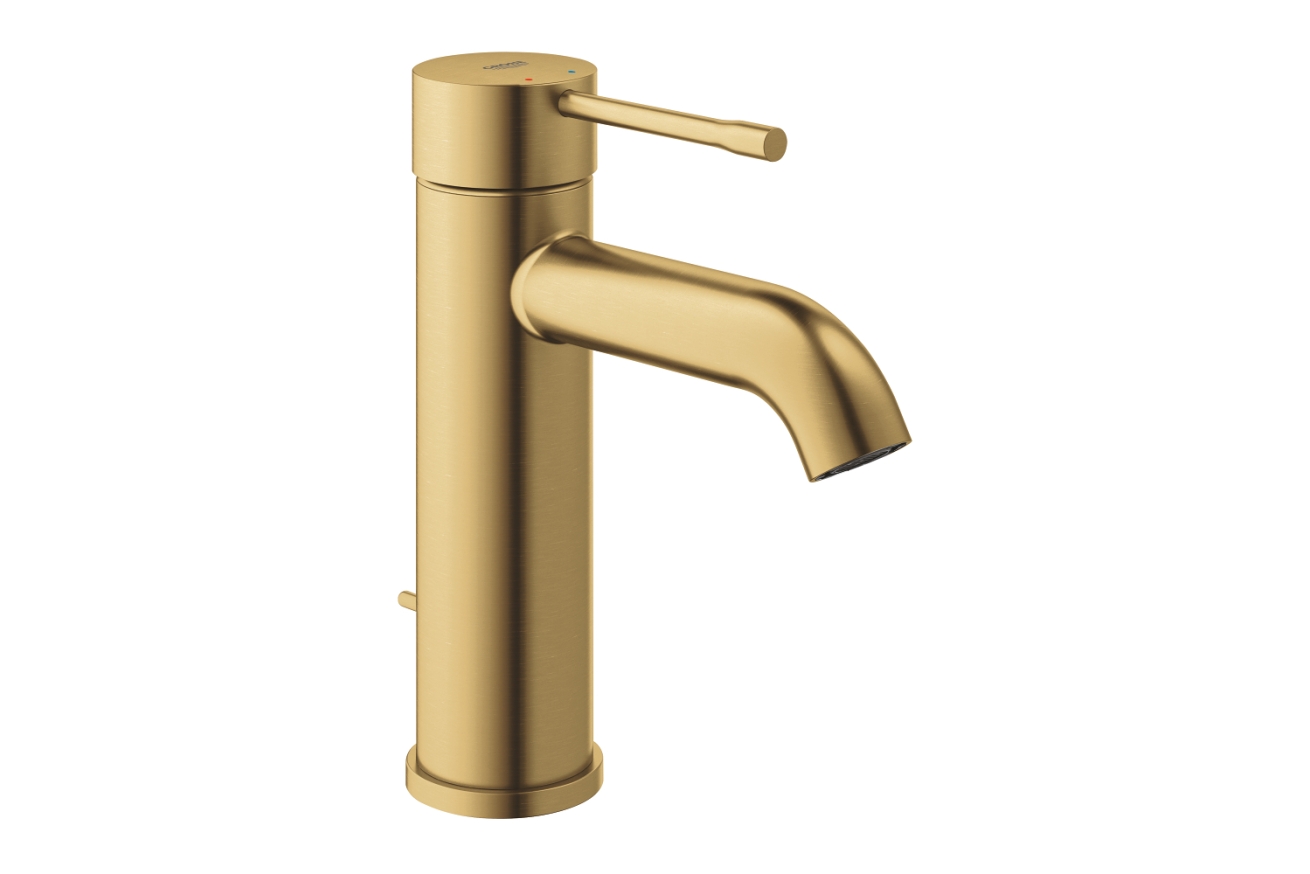 Смеситель для раковины GROHE Essence с донным клапаном, S-Size, холодный рассвет матовый (24171GN1)