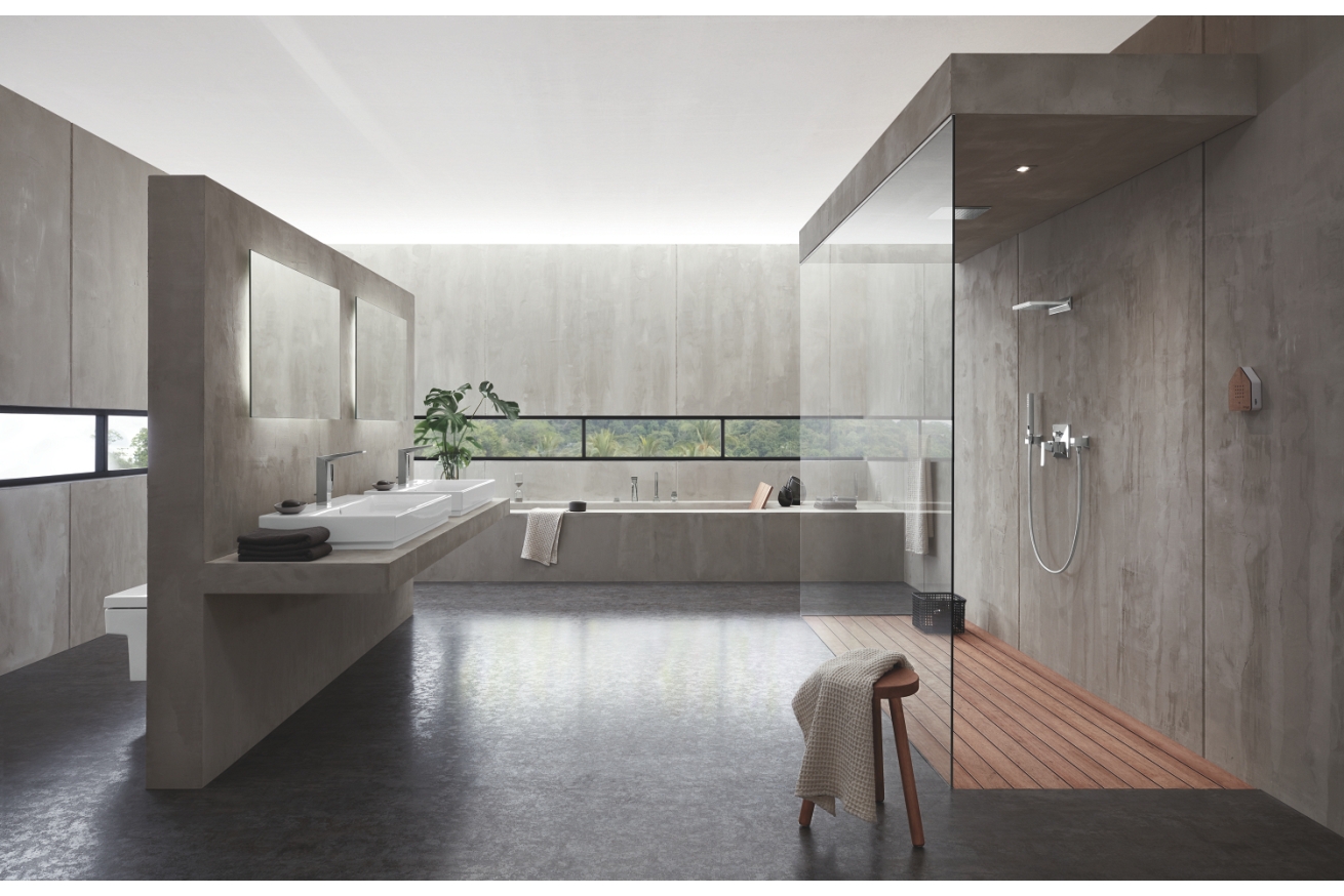 Смеситель для раковины GROHE Allure Brilliant с донным клапаном, L-Size, хром (24344000)
