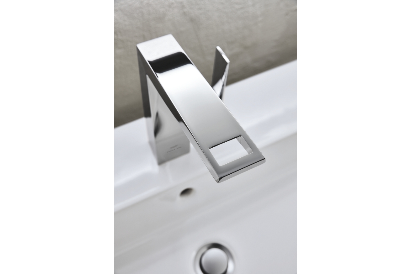 Смеситель для раковины GROHE Allure Brilliant с донным клапаном, L-Size, хром (24344000)