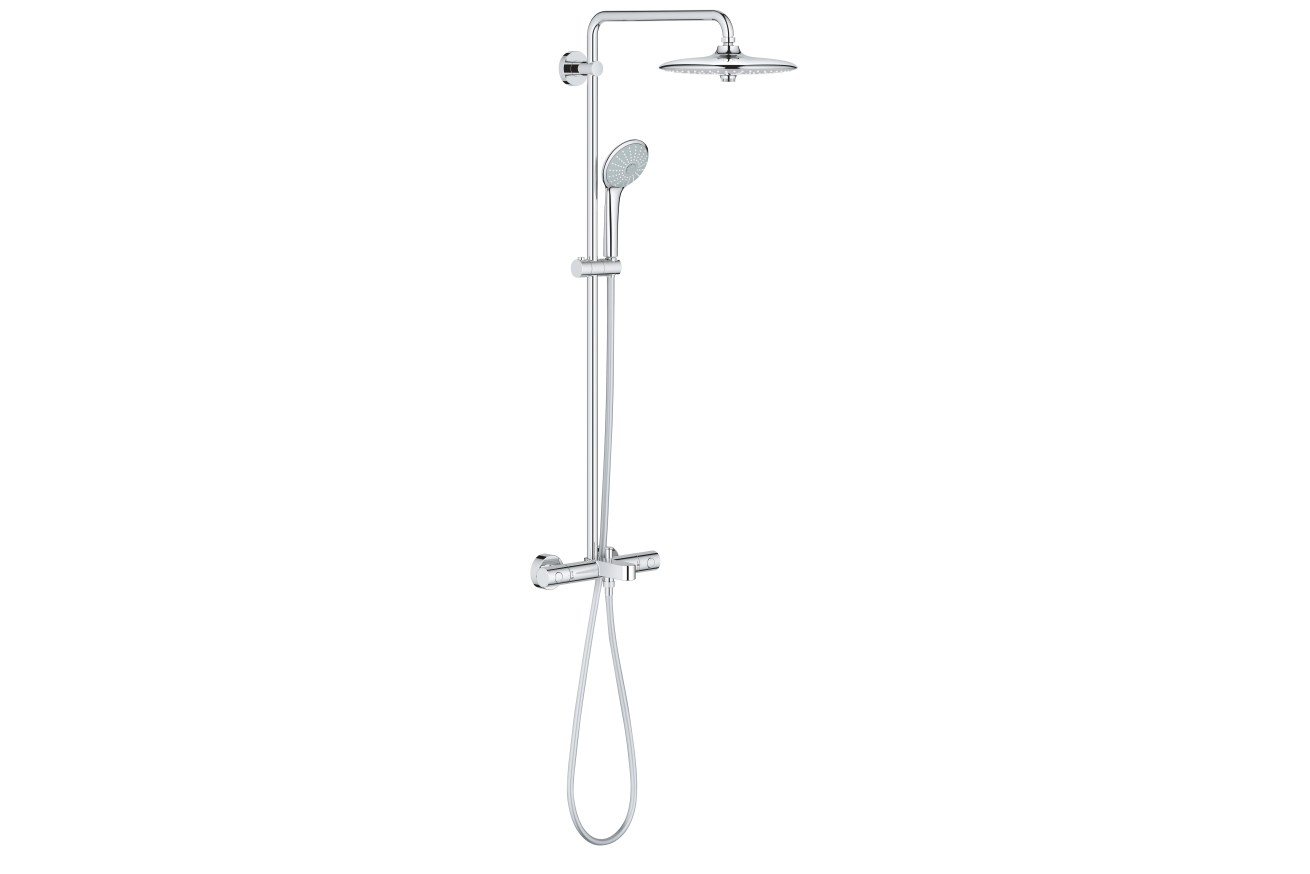 Душевая система с термостатом для ванны, GROHE Euphoria System 260, хром, (26114001)