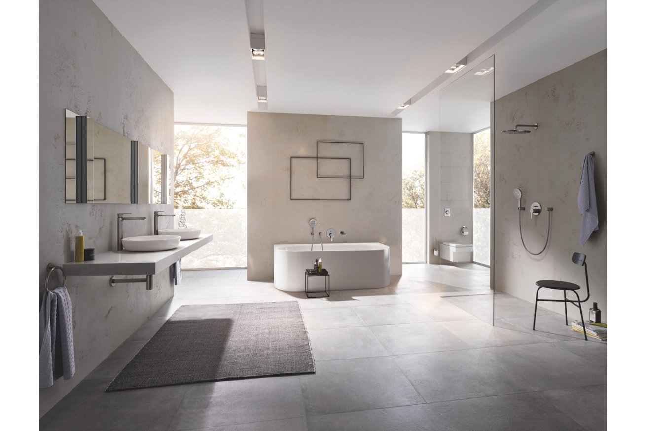 Смеситель для раковины GROHE Lineare, XL-Size, темный графит матовый (23405AL1)