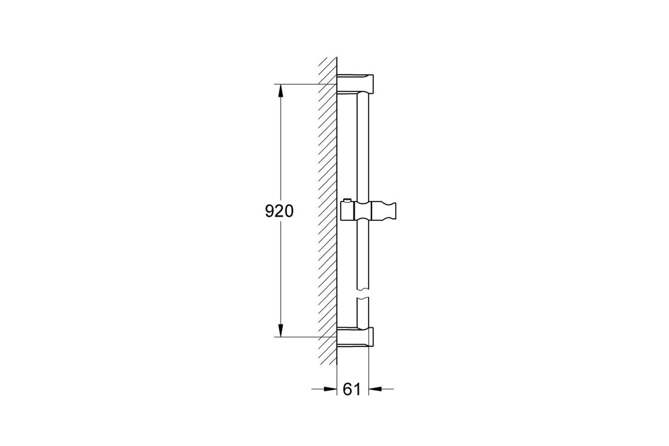 Душевая штанга GROHE Tempesta Cosmopolitan 900 мм, хром (27522000)
