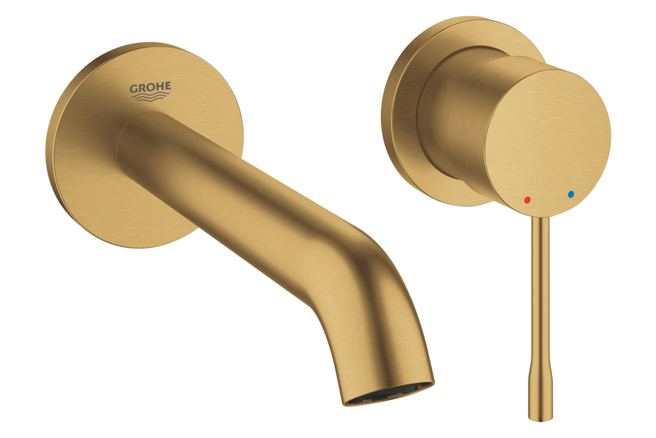 Внешняя часть смесителя для раковины GROHE Essence скрытого монтажа, на 2 отверстия, M-Size, холодный рассвет матовый (29192GN1)