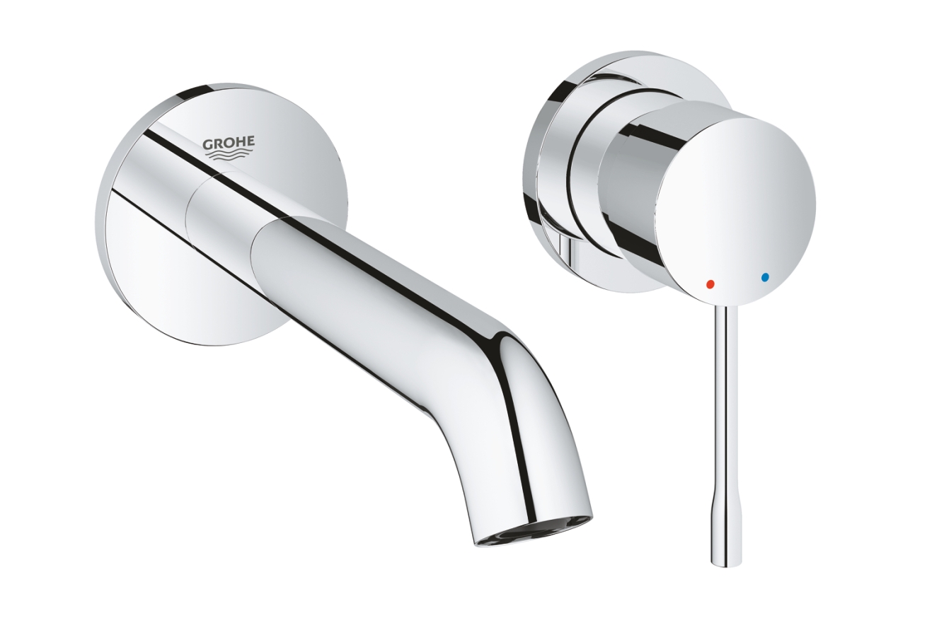 Внешняя часть смесителя для раковины GROHE Essence скрытого монтажа, на 2 отверстия, M-Size, хром (29192001)