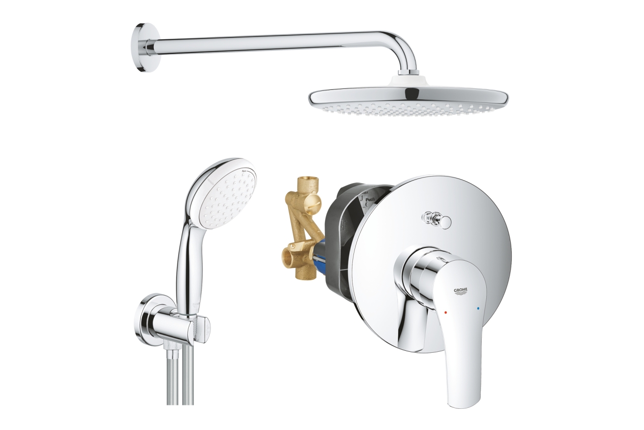 Душевая система GROHE Tempesta 250 со смесителем для ванны, хром (NSB0164)
