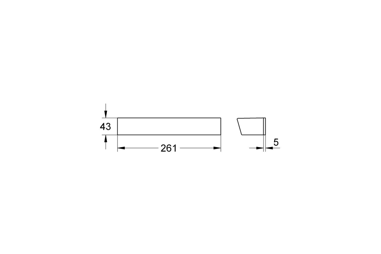 Металлическая полочка GROHE Grohtherm 2000 EasyReach, хром (18608001)