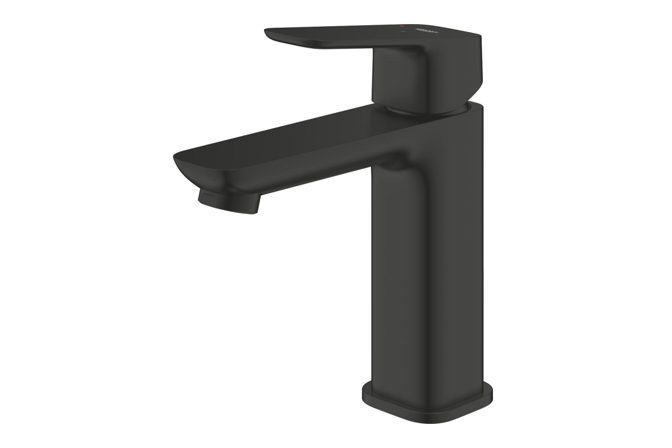 Смеситель для раковины GROHE Cubeo с донным клапаном, M-size, черный матовый (1017572430)