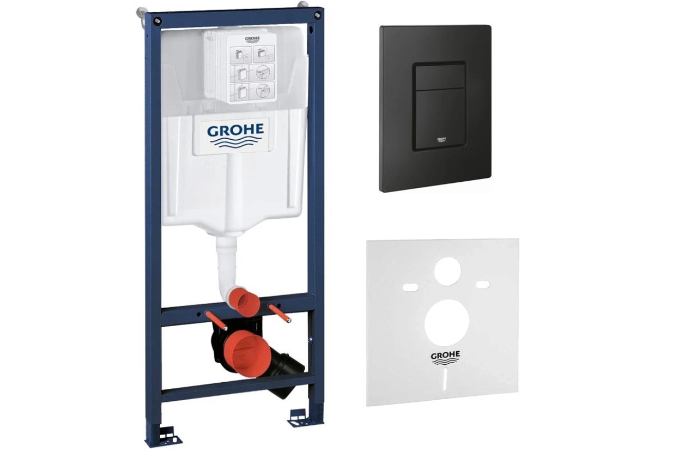 Комплект инсталляции GROHE 38811KF0 с унитазом Aquatek ЛИБРА New и сиденьем с микролифтом (NW0152)