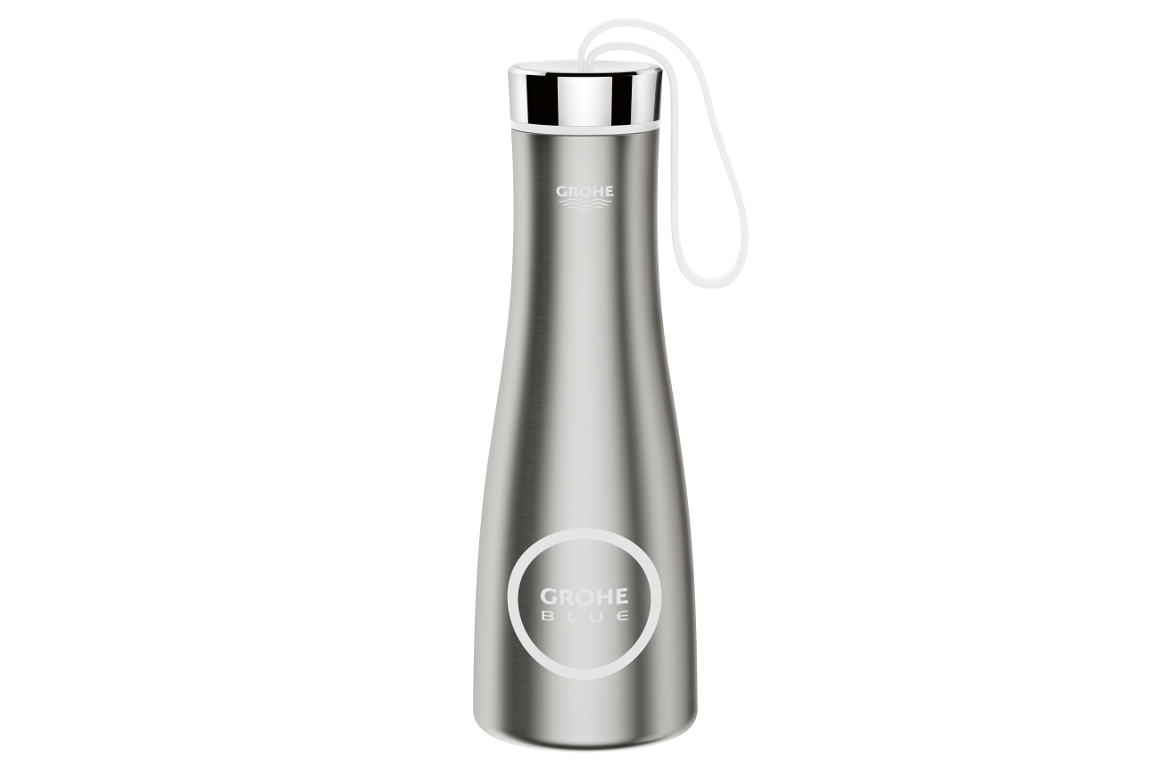 Бутылка для питьевой воды GROHE Blue, нержавеющая сталь (40848SD0)