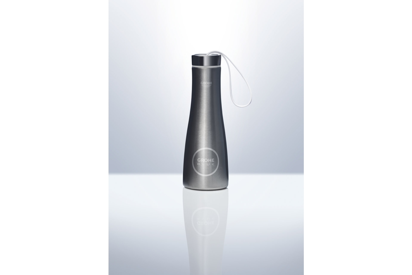 Бутылка для питьевой воды GROHE Blue, нержавеющая сталь (40848SD0)