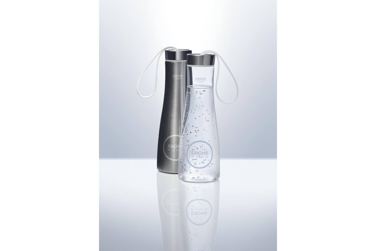 Бутылка для питьевой воды GROHE Blue, нержавеющая сталь (40848SD0)