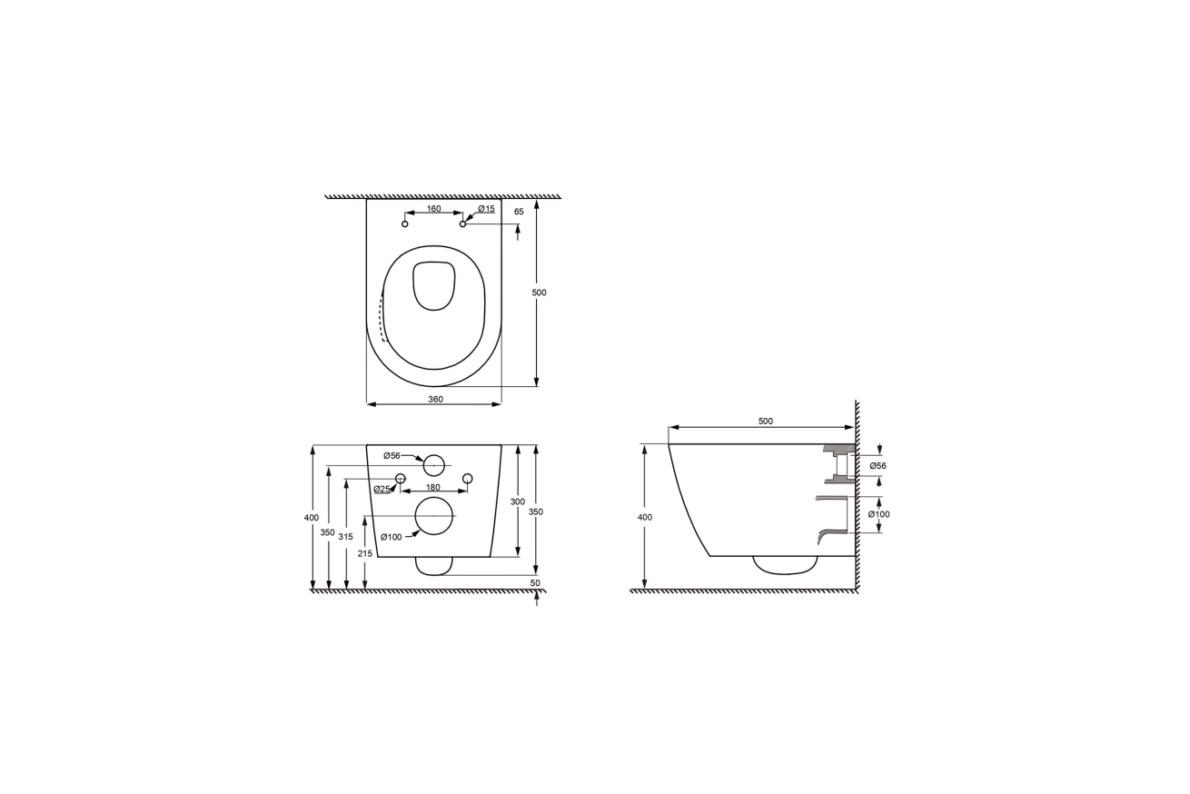 Комплект инсталляции GROHE NW0145/S с унитазом Aquatek ЛИБЕРТИ и сиденьем с микролифтом (NW0536)