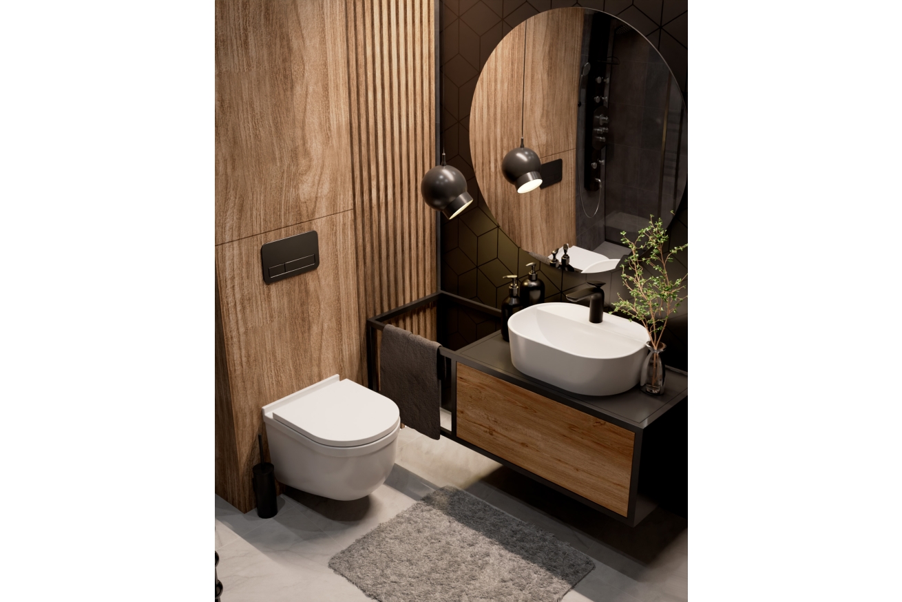 Комплект инсталляции GROHE NW0145/S с унитазом AQUAme AQM2006 и сиденьем с микролифтом (NW0185/S)