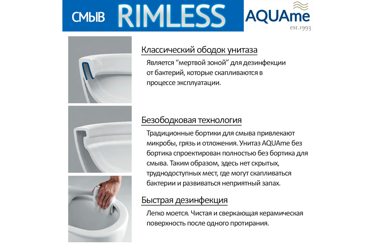 Комплект инсталляции GROHE NW0145/S с унитазом AQUAme AQM2006 и сиденьем с микролифтом (NW0185/S)