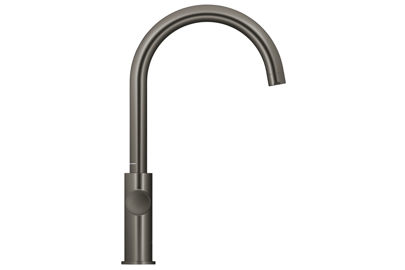 Комплект для кухни GROHE Red Duo II с бойлером M-size, смеситель с C-образным изливом, темный графит матовый (30083AL1)