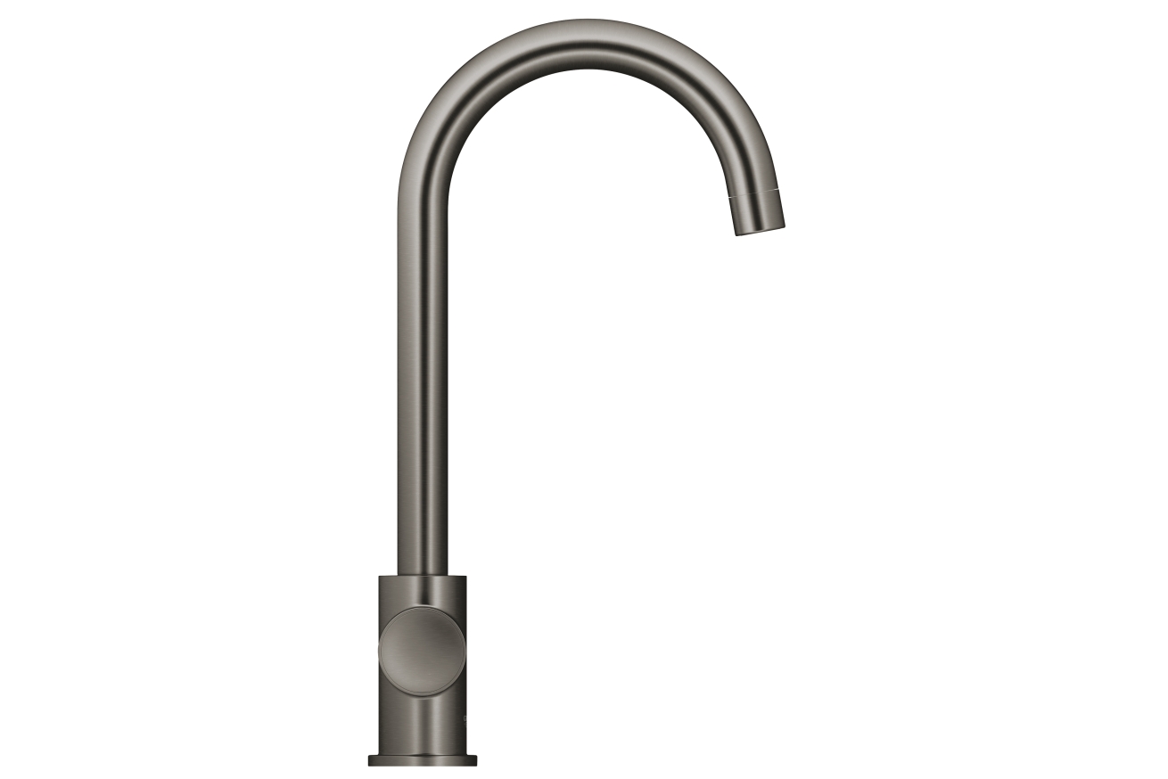 Комплект для кухни GROHE Red Mono II с бойлером M-size, с вертикальным вентилем с C-образным изливом, темный графит матовый (30085AL1)