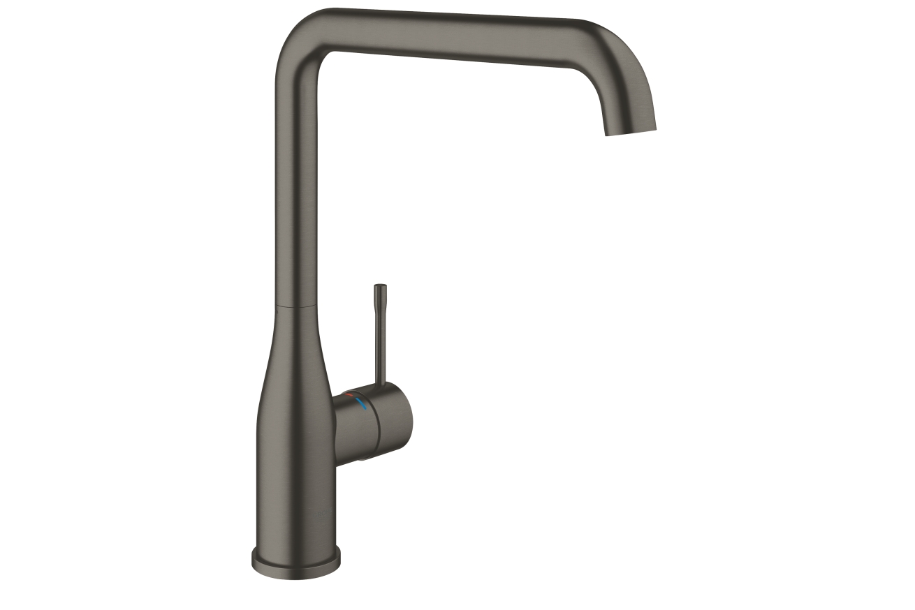Смеситель для кухни GROHE Essence с поворотным изливом, темный графит матовый (30269AL0)
