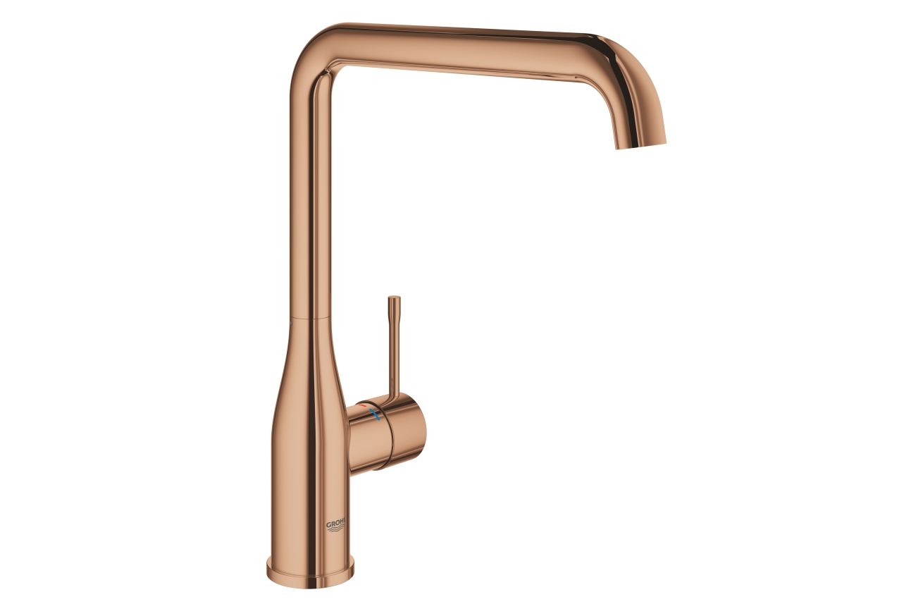 Смеситель для кухни GROHE Essence с поворотным изливом, теплый закат глянец (30269DA0)