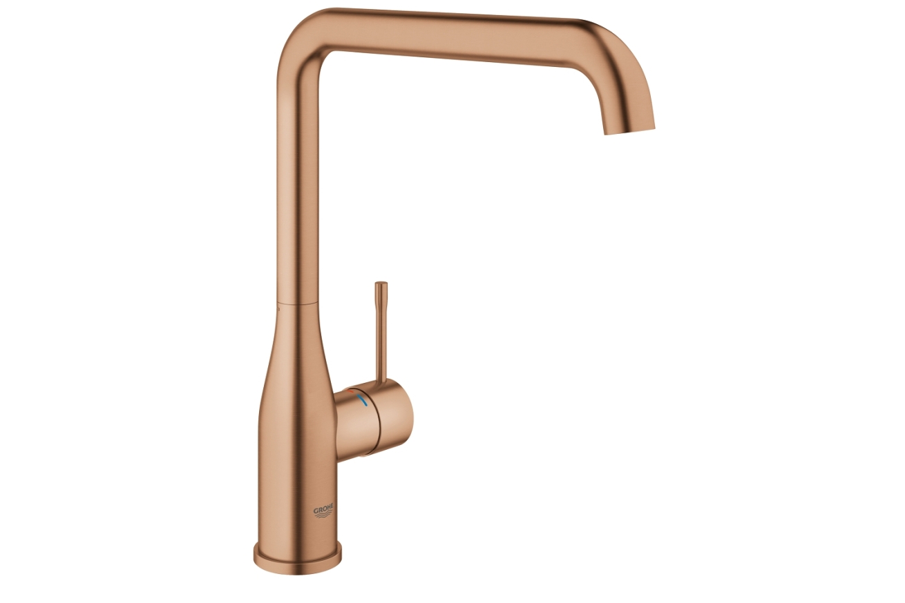 Смеситель для кухни GROHE Essence с поворотным изливом, теплый закат матовый (30269DL0)