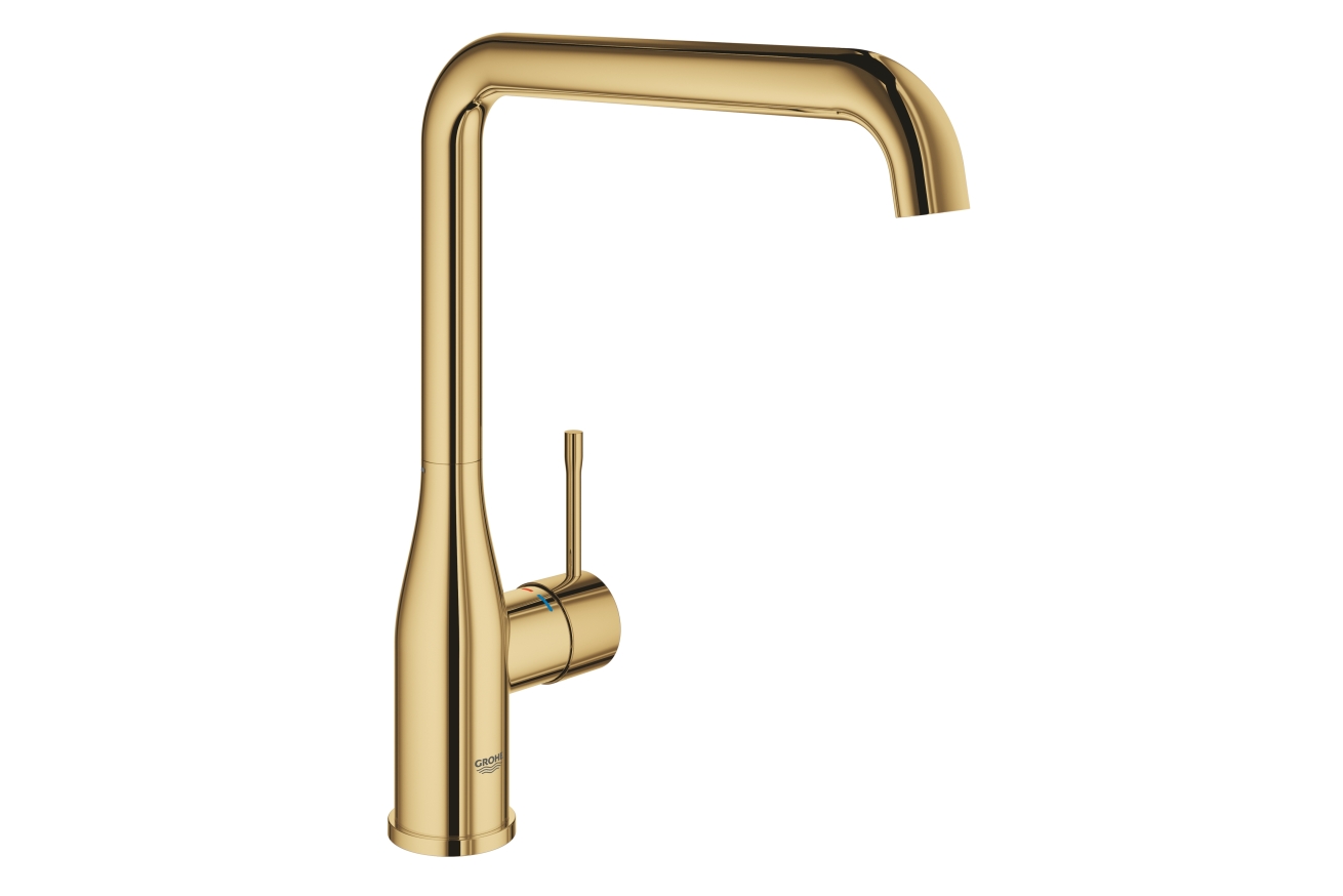 Смеситель для кухни GROHE Essence с поворотным изливом, холодный рассвет глянец (30269GL0)