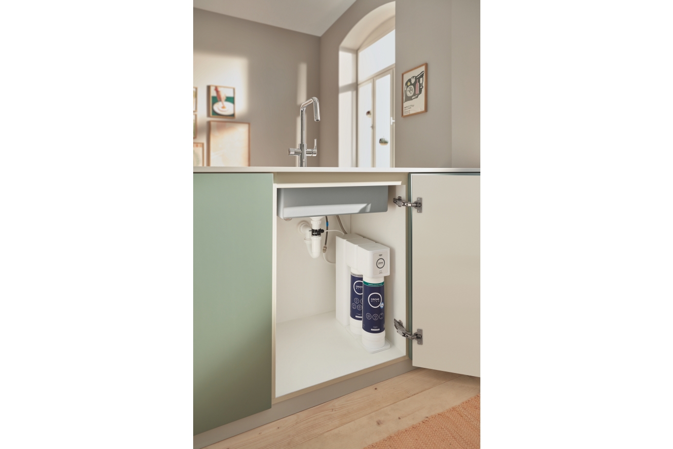 Смеситель для кухни GROHE Blue Pure Eurosmart с функцией фильтрации, без фильтра в комплекте, хром (30583000)