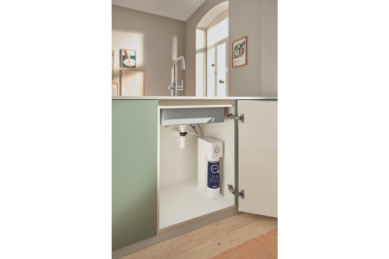 Смеситель для кухни GROHE Blue Pure Eurosmart с функцией фильтрации, без фильтра в комплекте, хром (30583000)