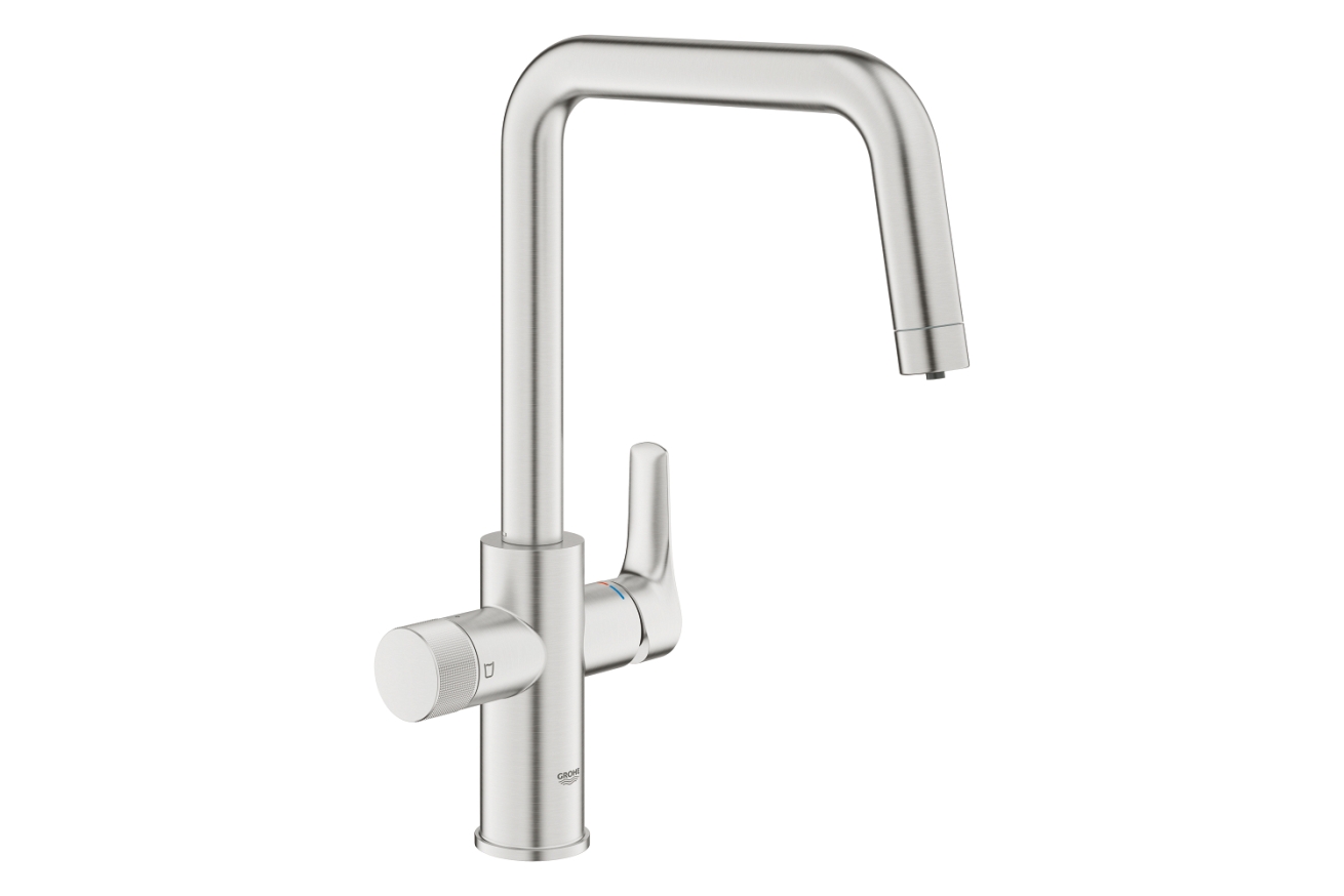 Смеситель для кухни GROHE Blue Pure Eurosmart с функцией фильтрации, без фильтра в комплекте, суперсталь (30583DC0)