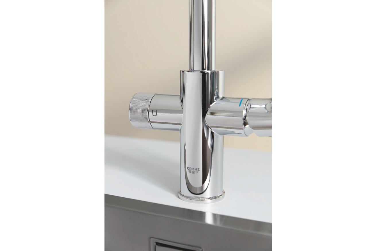Смеситель для кухни GROHE Blue Pure Eurosmart с функцией фильтрации, с фильтром в комплекте, хром (30584000)