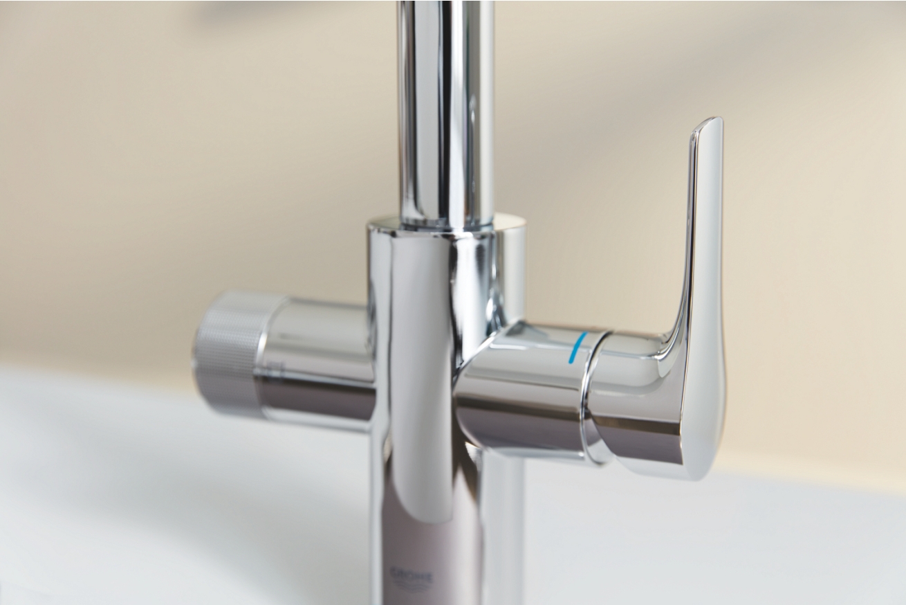 Смеситель для кухни GROHE Blue Pure Eurosmart с функцией фильтрации, с фильтром в комплекте, хром (30584000)