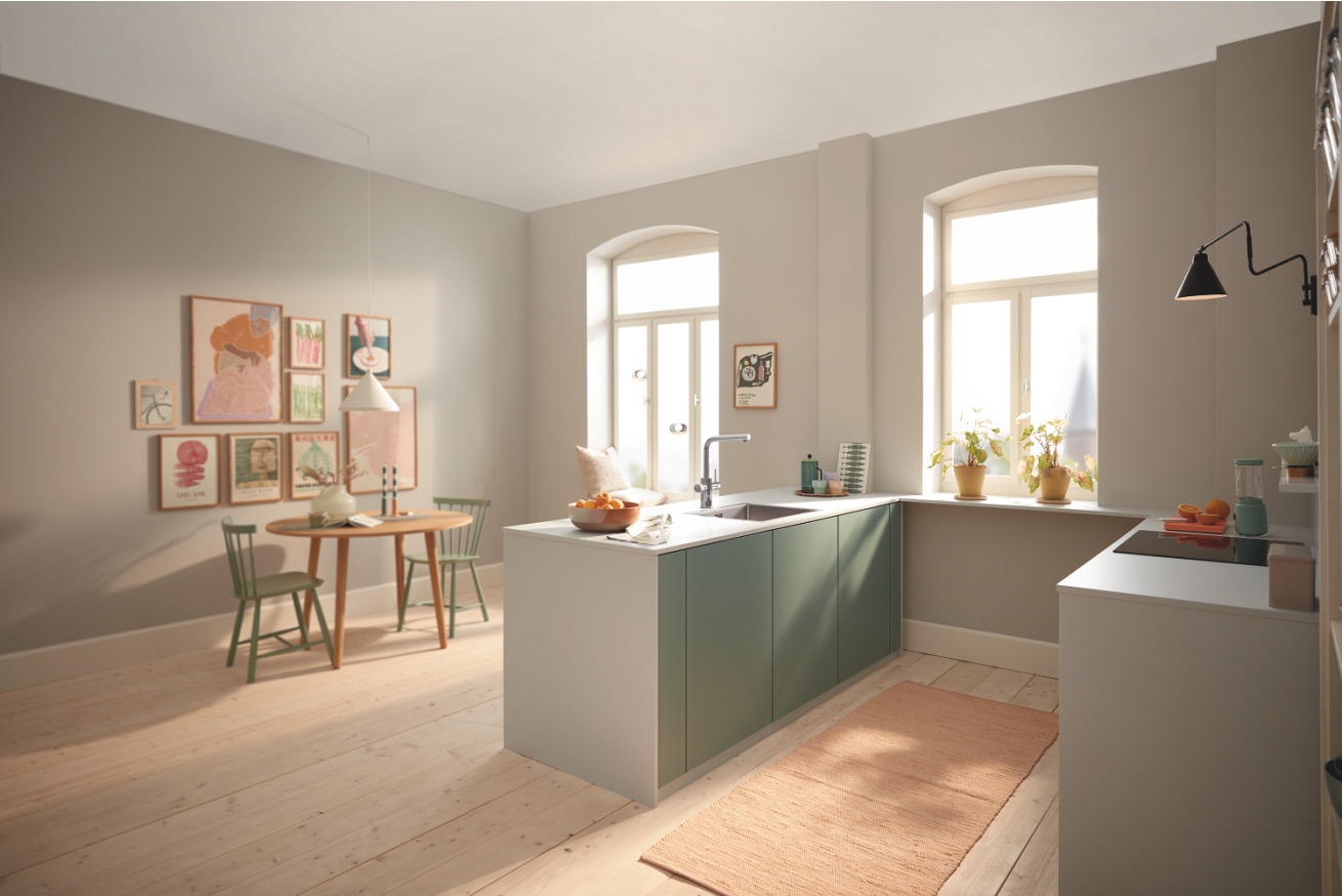 Смеситель для кухни GROHE Blue Pure Minta с функцией фильтрации, без фильтра в комплекте, хром (30588000)