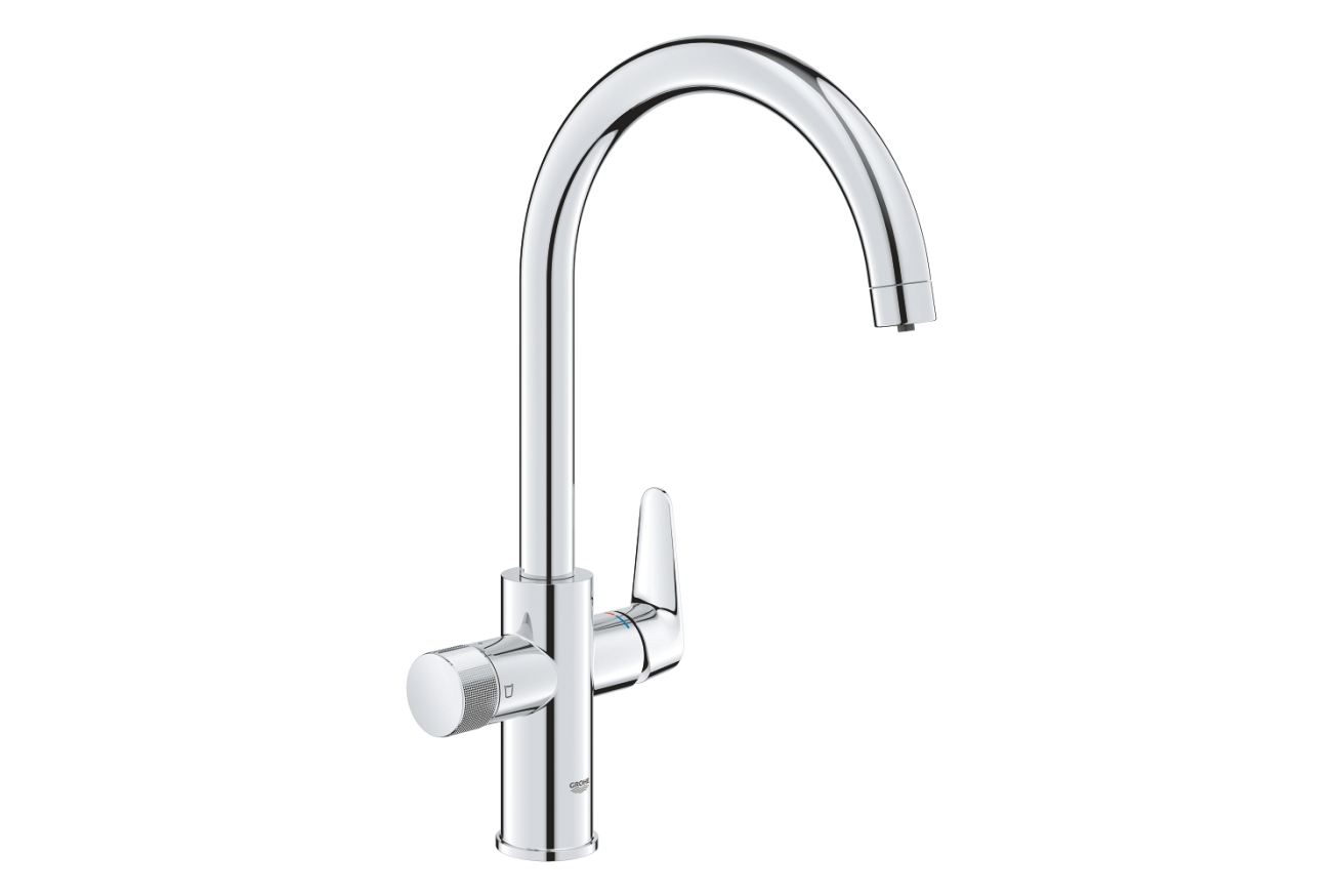 Смеситель для кухни GROHE Blue Pure StartCurve с функцией фильтрации, без фильтра в комплекте, хром (30592000)