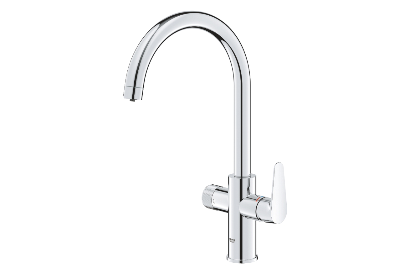 Смеситель для кухни GROHE Blue Pure StartCurve с функцией фильтрации, без фильтра в комплекте, хром (30592000)