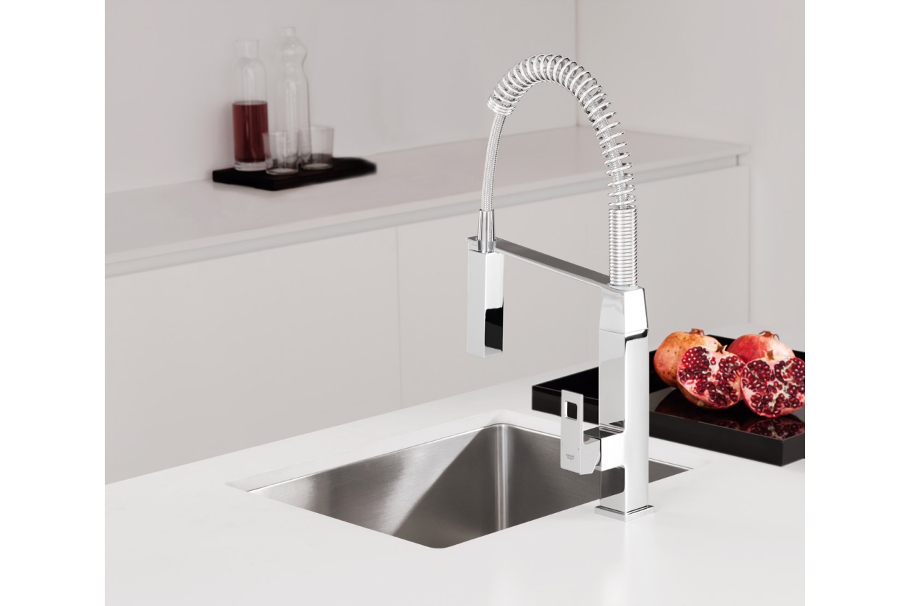 Смеситель для кухни GROHE Eurocube профессиональный, хром (31395000)