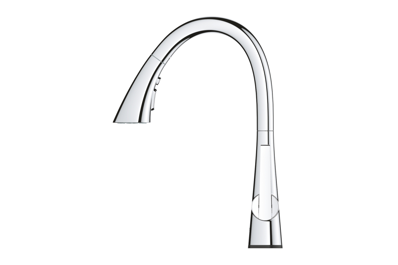 Смеситель для кухни GROHE Zedra Touch сенсорный с вытяжным душем 3jet, хром (30219002)