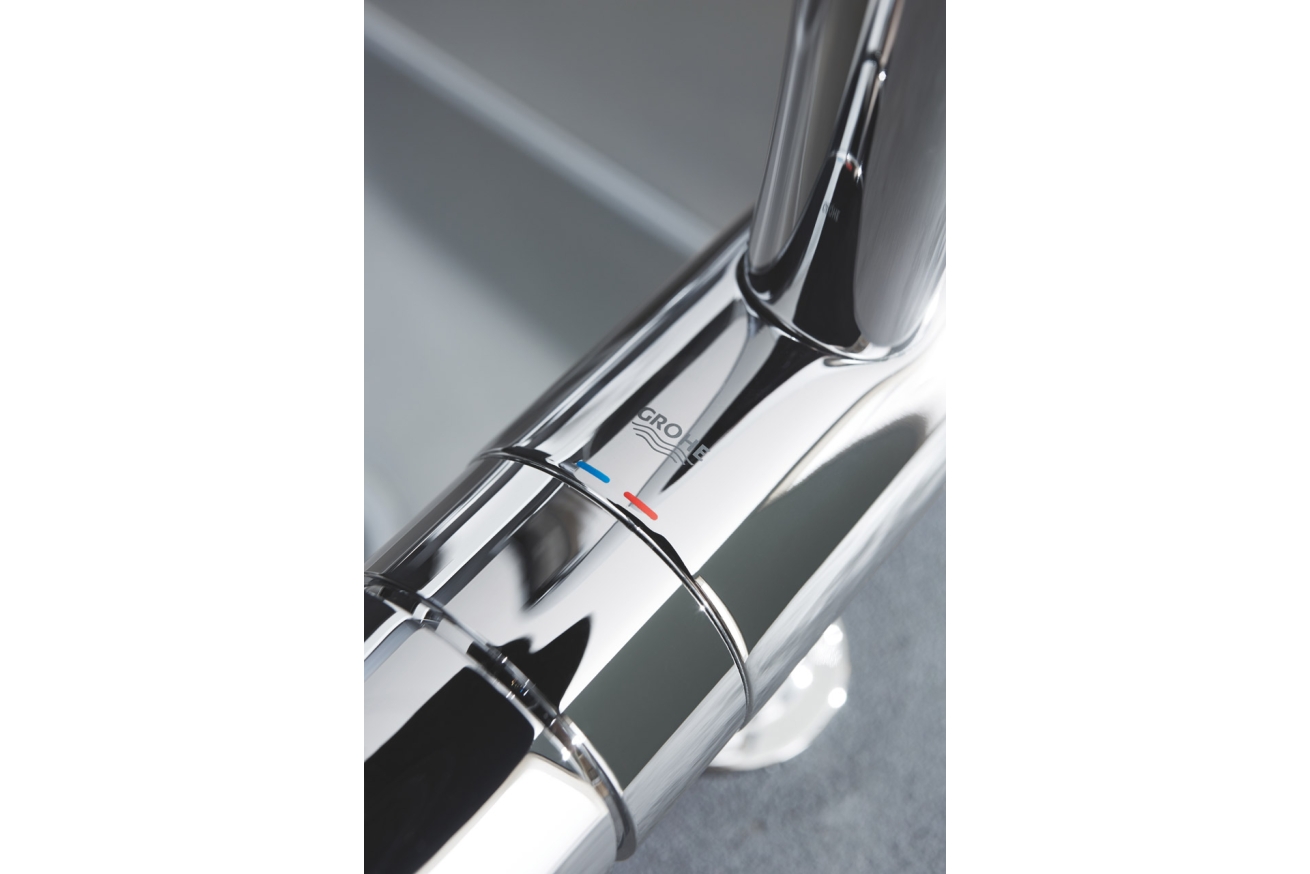 Смеситель для кухни GROHE Blue Pure Minta, с функцией фильтрации, без фильтра в комплекте, хром (31721000)