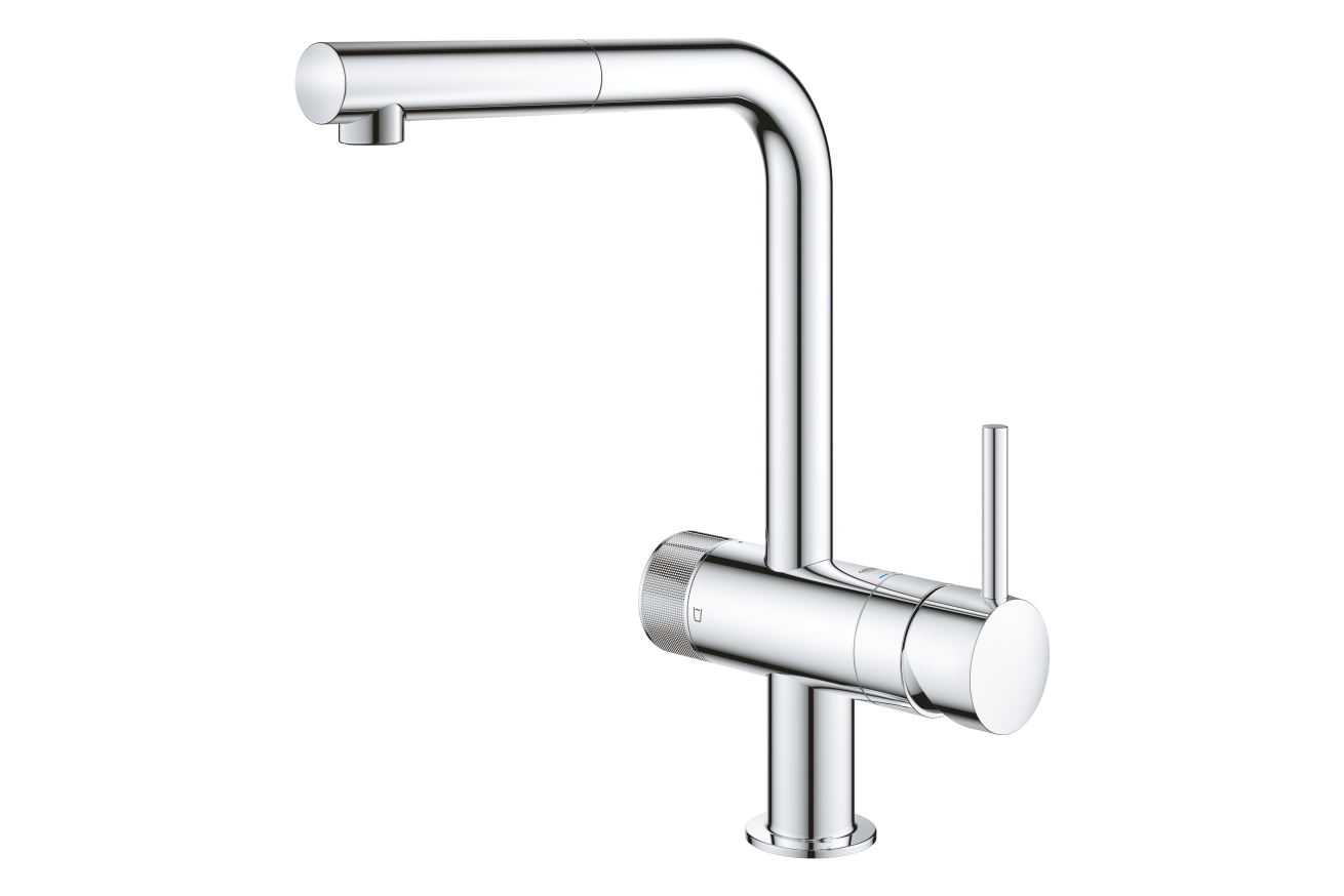 Смеситель для кухни GROHE Blue Pure Minta, с функцией фильтрации, без фильтра в комплекте, хром (31721000)