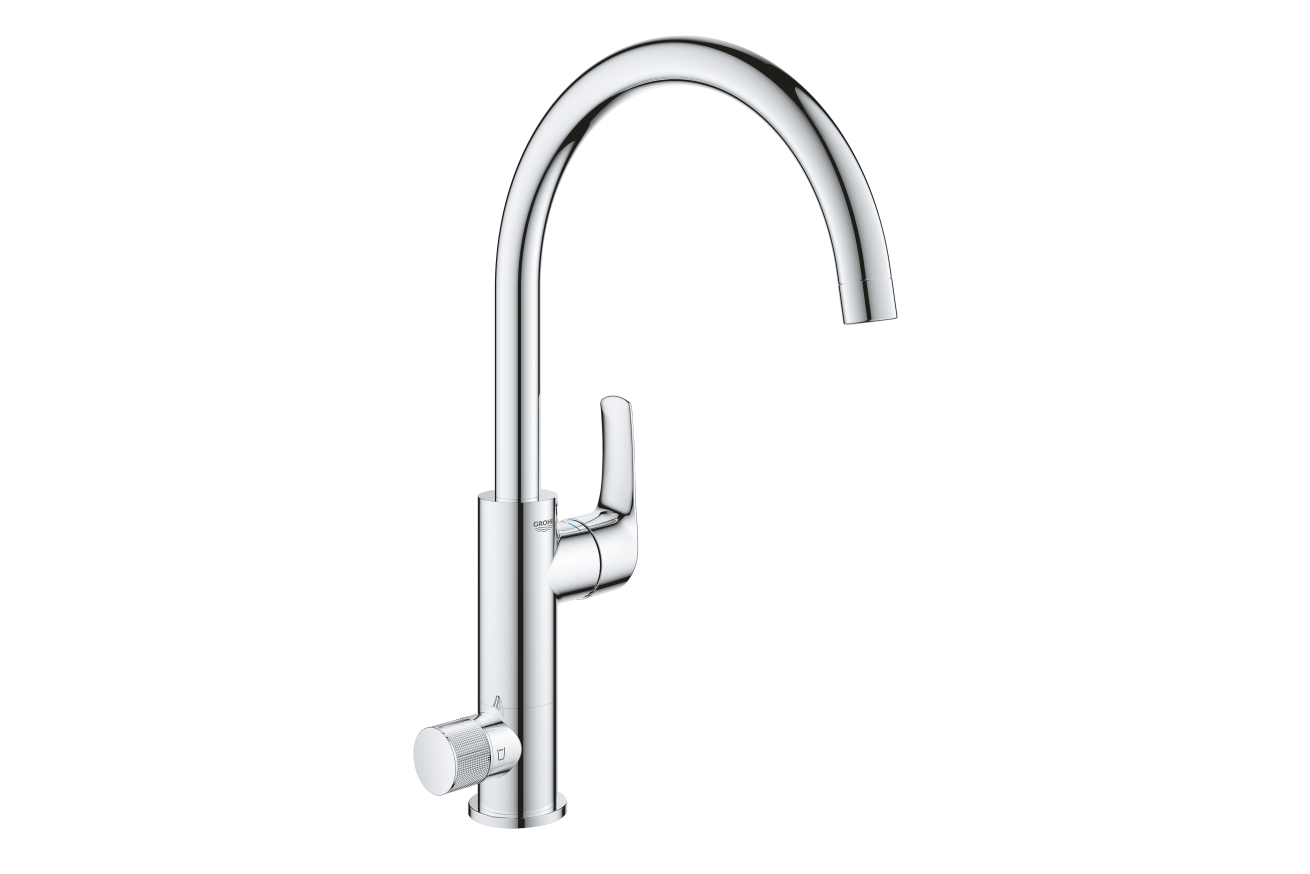 Смеситель для кухни GROHE Blue Pure Eurosmart, с функцией фильтрации, без фильтра в комплекте, хром (31722000)
