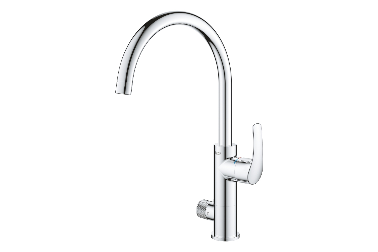 Смеситель для кухни GROHE Blue Pure Eurosmart, с функцией фильтрации, без фильтра в комплекте, хром (31722000)