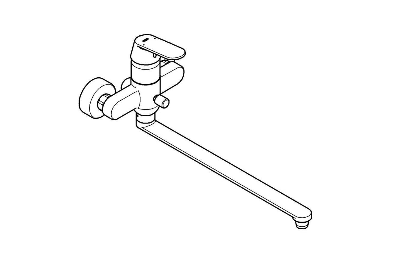Смеситель для ванны GROHE Eurosmart Cosmopolitan, хром (32847000)