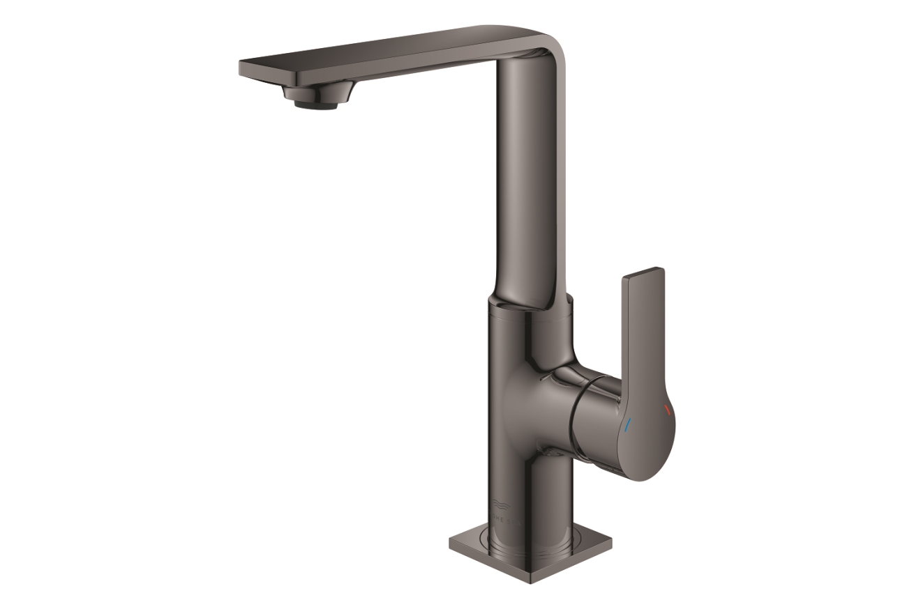 Смеситель для раковины GROHE Allure с донным клапаном, L-Size, темный графит глянец (32146A01)