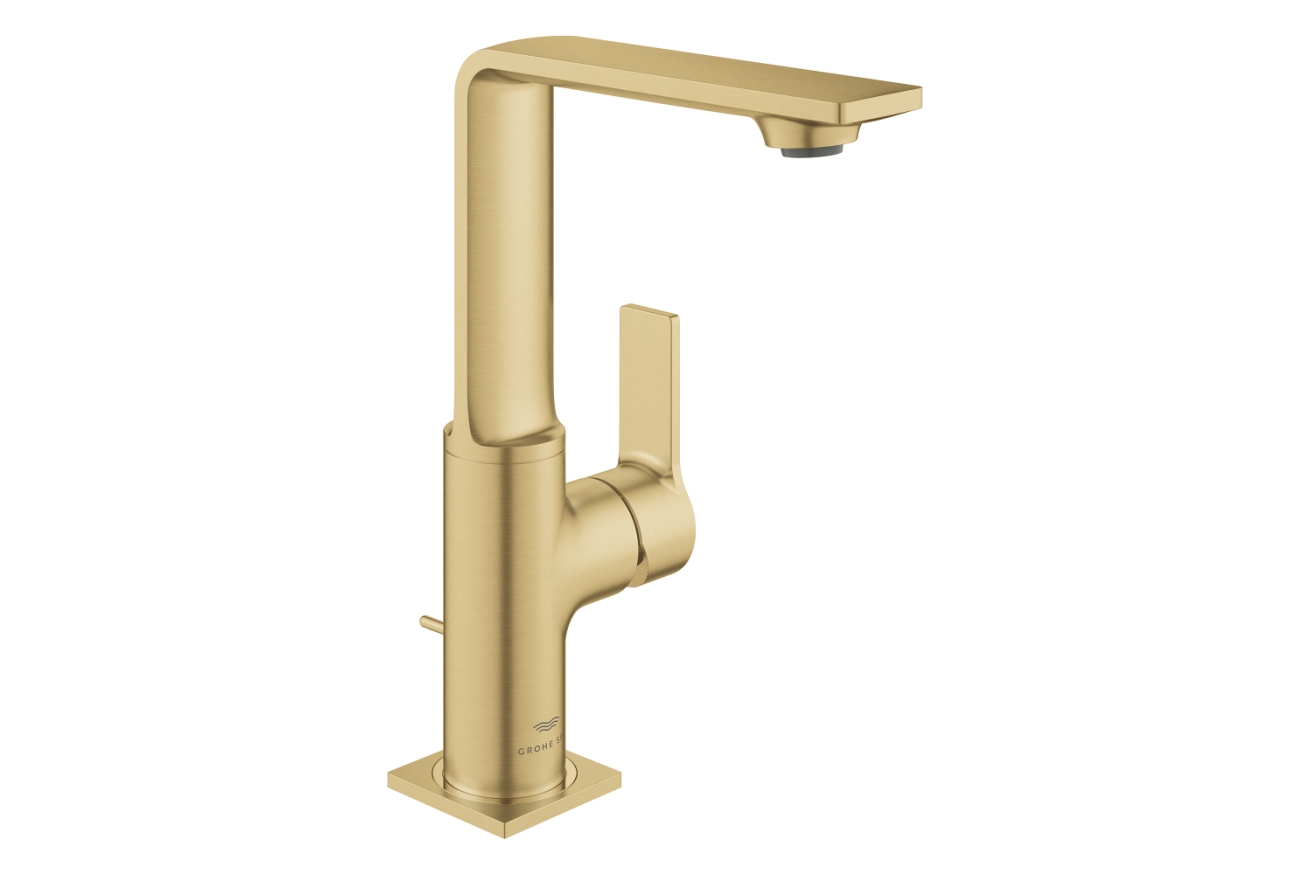 Смеситель для раковины GROHE Allure с донным клапаном, L-Size, холодный рассвет матовый (32146GN1)