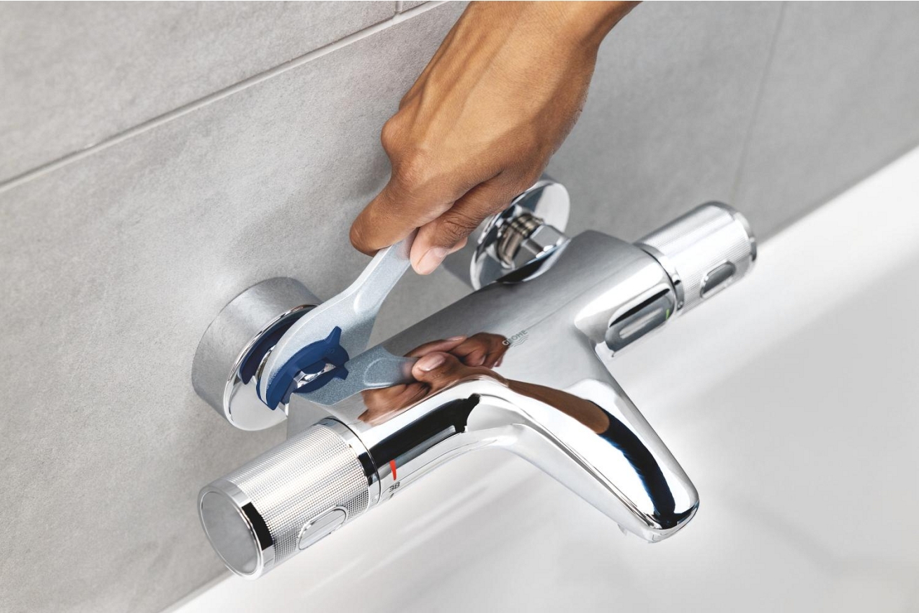 Смеситель для ванны GROHE Start внешнего монтажа, матовый черный (322782432)