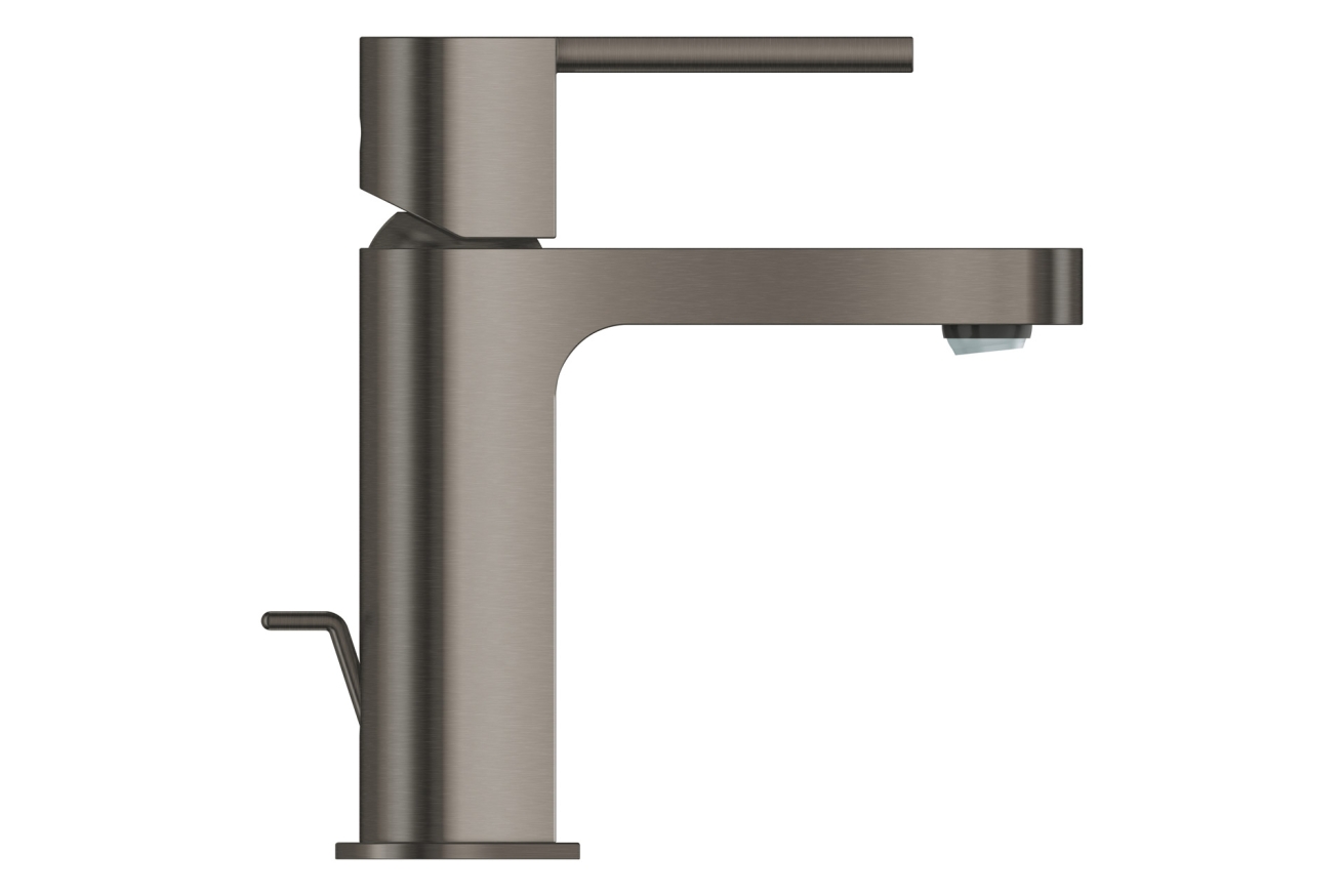 Смеситель для раковины GROHE Plus с донным клапаном, S-Size, темный графит матовый (32612AL3)