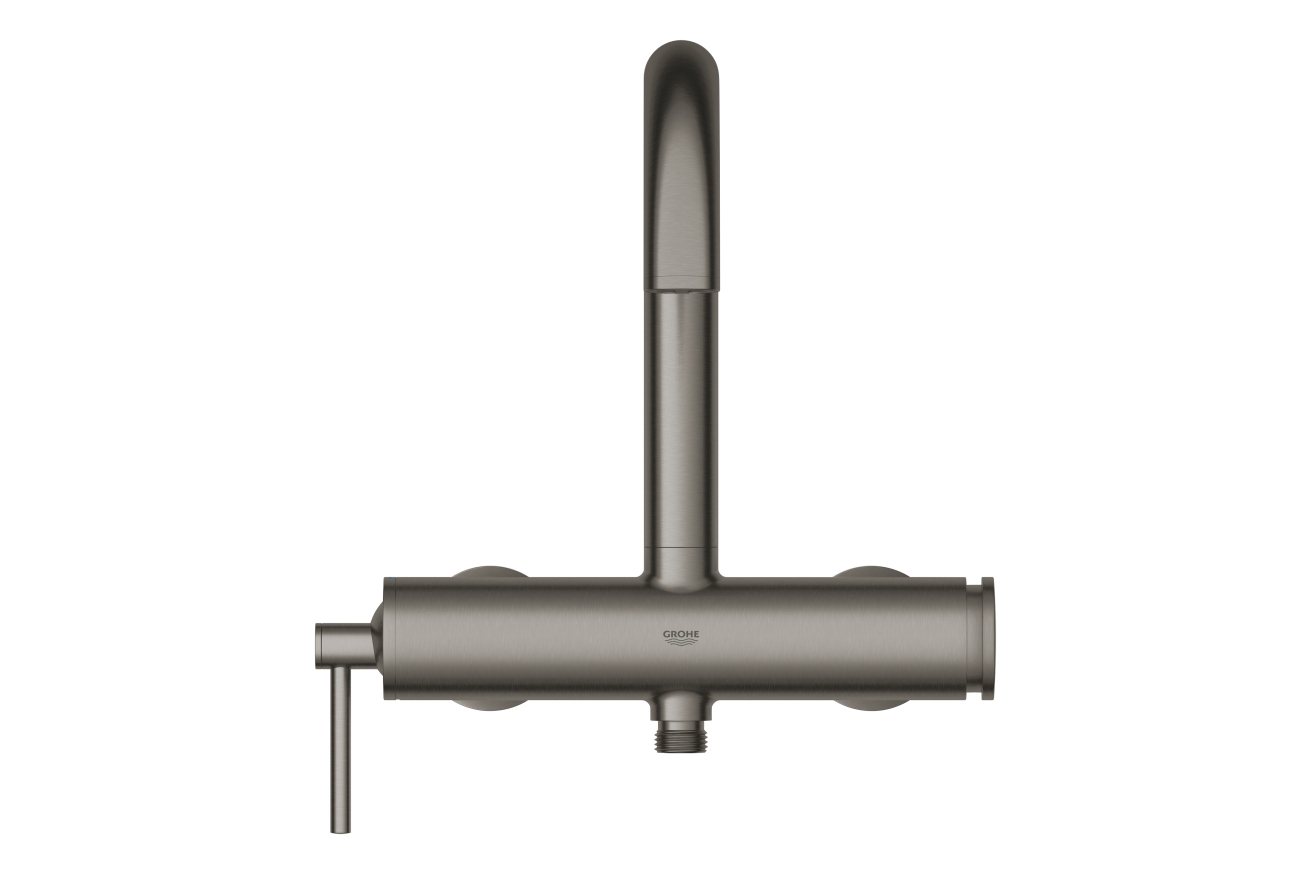Смеситель для ванны GROHE Atrio внешнего монтажа, темный графит матовый (32652AL3)