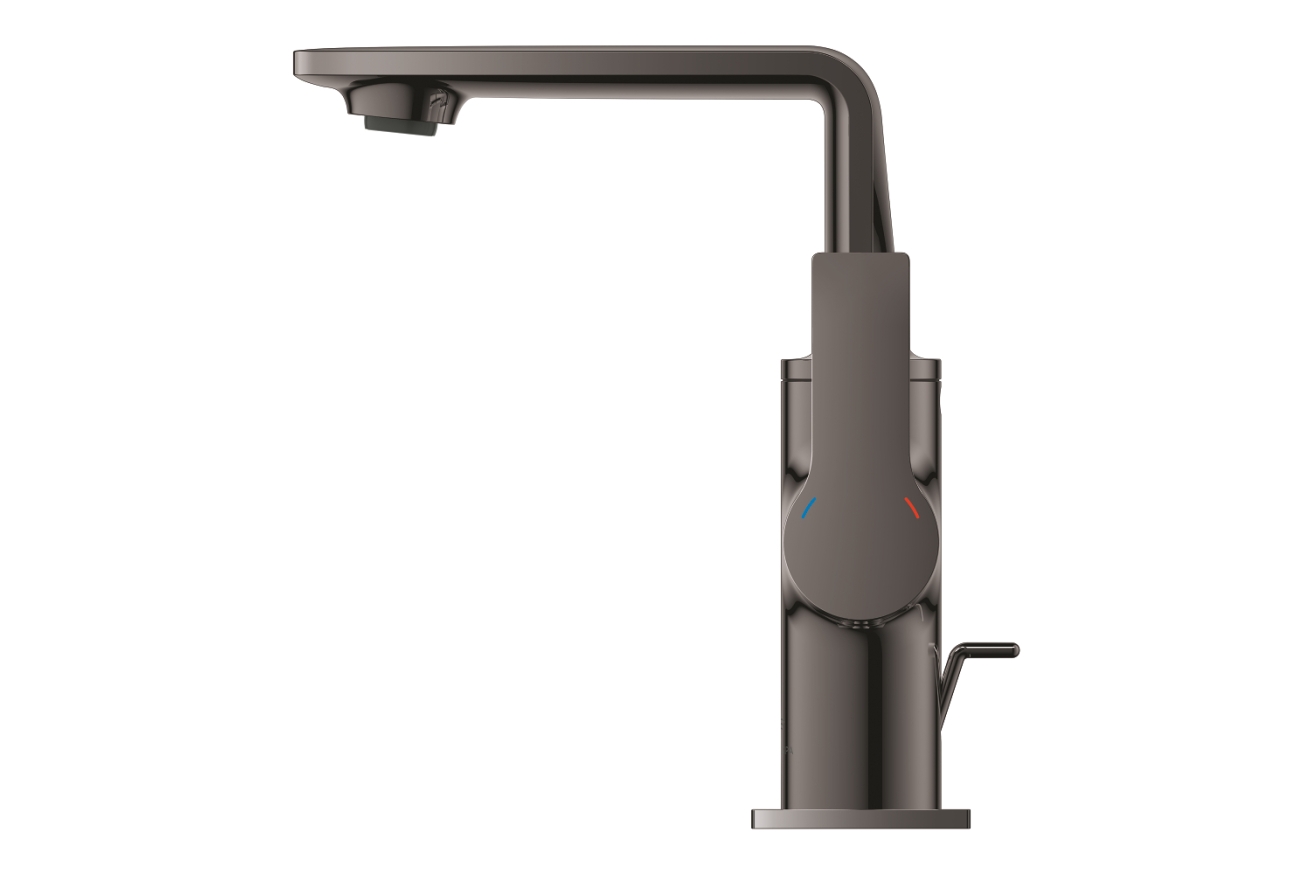 Смеситель для раковины GROHE Allure с донным клапаном, M-Size, темный графит глянец (32757A01)